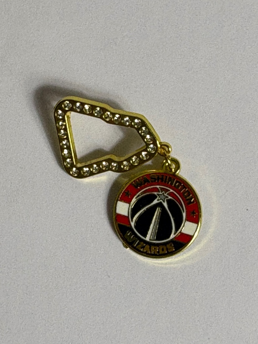 New Era Washington Wizards Frame Hat Pin Red Gold Pins Streetwear Hats Hatpin
